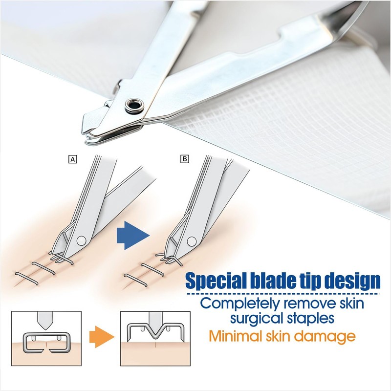 Skin Staple Remover Tool - Surgical Grade Stainless Steel Staple