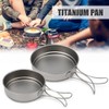 [通拓商品]350ml / 500ml Ultralight Titanium Fry Pan Bacteriostatic Pan Outdoor