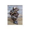 Gold Steampunk Pig Figure Art Farm Animal Sculpture Metallic Ornament