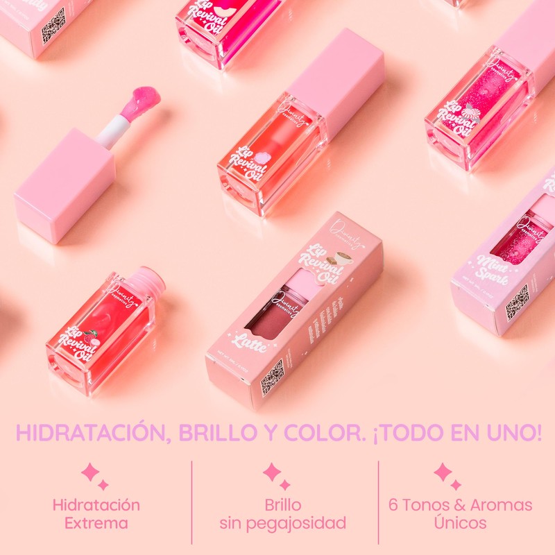 Divinity Cosmetics Lip Revival Oil, Brillo Labial Hidratante con Ácido