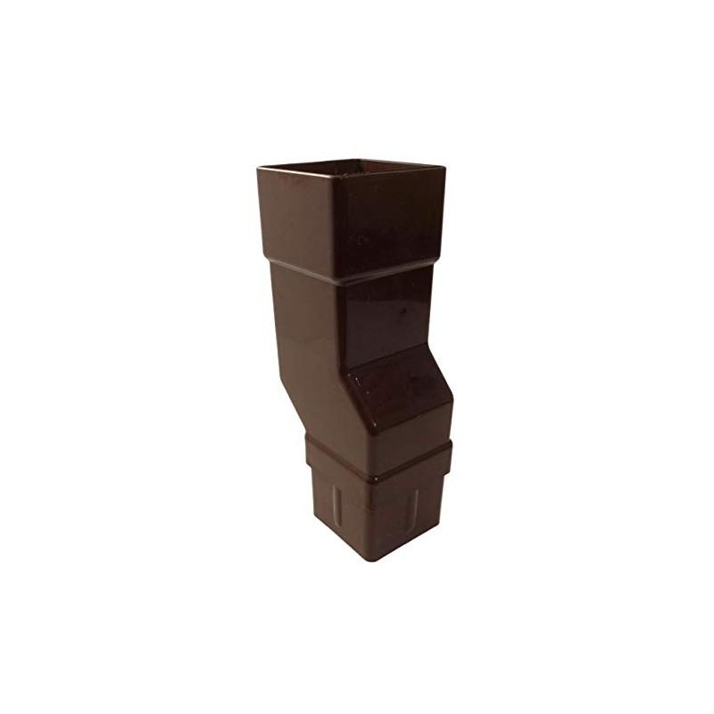 Brown Square Downpipe Offset Mini Bend, Freeflow Rain Water Systems