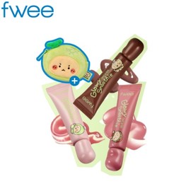 FWEE Glowy Smoothie Tinted Lip Balm + Coin Purse Set 2items [FWEE X MANGOMEE], Color:GW01 Mango Peach Blend