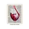 Wine and Champagne Unframed Dictionary Wall Art Prints - Set