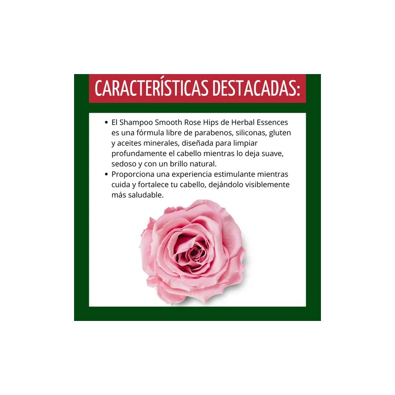 Shampoo Smooth Rose Hips Herbal Essences 865ml