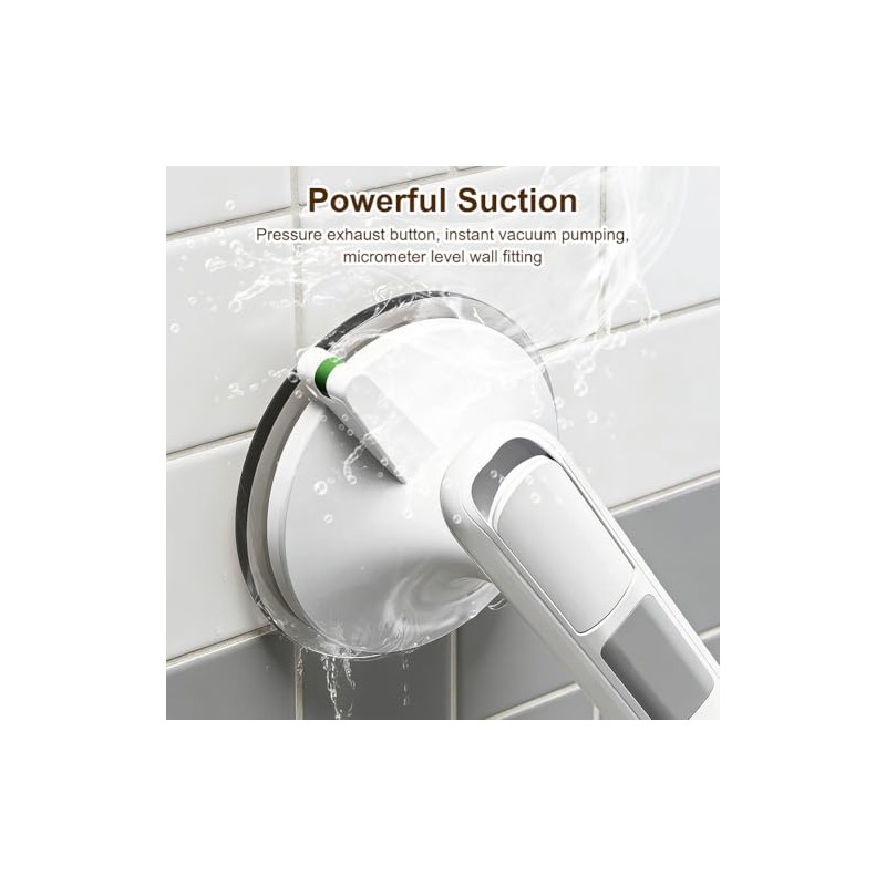 Suction Cup Grab Bar for Shower, Shower Handle, No Drilling