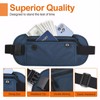 Secure Travel Money Belt, Undercover Hidden RFID Blocking Travel Wallet