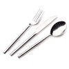 Grunwerg Contemporary Collection Chopstick Teaspoons TESCHP, 18/0 Stainless Steel, Set