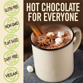 Castle Kitchen Pumpkin Spice Hot Chocolate (14 oz)-Dairy Free, Vegan Hot Cocoa Mix made With Decadent Dark Chocolate and Natural Flavors-Just Add Water-Unique Fall Flavor With No Artificial Sweeteners