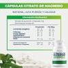 Citrato Magnesio 500mg Naima 60caps Puro Alta Absorción