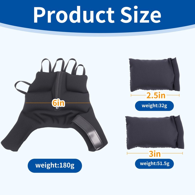 Rehabilitation Hand Glove for Daily Stability & Control, Adjustable Neoprene
