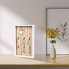 Volumoon Wooden Key Holder, Wall-Mounted Key Rack with 6 Hooks,