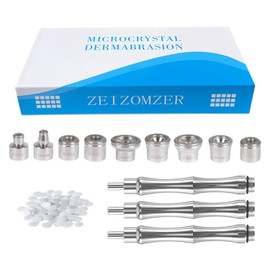 ZEIZOMZER Diamond Dermabrasion Head, Microdermabrasion Kit (9 Tips and 3 Wands and 1 Pack Filters), Facial Exfoliator Tool for Home