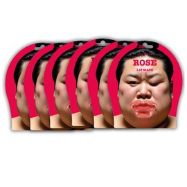 KOCOSTAR Sumo Lip Mask, 0.1 oz (3 g) (Pack of 1) x 6 Bags, Lip Packs, Lip Care, Lip Care, Lips Dry, Moisturizing Lip Care, Hydrogel, Korean Cosmetics, Face Pack, Beauty Mask, Pack for Skincare, Sensitive Skin