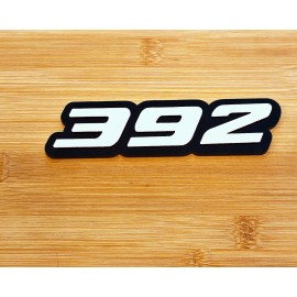 usa Standard 392 Car Emblems 2x White Black 392 Side Car Fender Badges 3D for 392 Emblem Spor