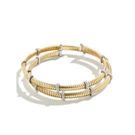 BaubleBar Eve Cuff Bracelet - Clear/Gold