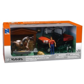 NewRay Kubota Horse Corral & RTV 1120D Playset
