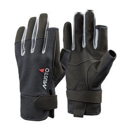 Musto 2018 Essential Sailing Long Finger Gloves in Black - Unisex - Great for Sailing All Year Round