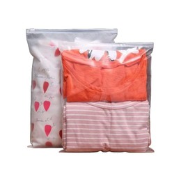 Ziplock Bags Frosted for Travel & Storage – Large Waterproof Pouches Protect Clothes & Towels from Moisture, Dust – Space Saver for Luggage – Resealable – 50 Pack (35X45 cm, Frosted)
