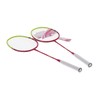 2 Player Badminton Racquets Adults Lightweight Carbon Fiber Rackets with