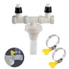 Washing Machine Drain Double Connection, Washing Machine Drain Adapter, with