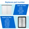Engine and Cabin Air Filter BDGF-61-J6X PAH9-13-3A0A Fits for Mazda