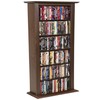 Single Media Storage Tower - Walnut