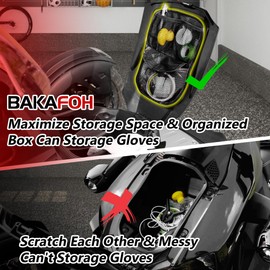 BAKAFOH 3 Mesh Pockets Front Trunk Lid Organizer Frunk Tool Storage Bag For Can Am Ryker 600 900 Sport Rally Edition 2019-2024 Accessories (Black Style)