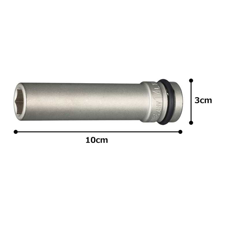 TONE Impact Use Extra-Long Socket HP4NV-14L100 Insertion Angle 0.5 inches