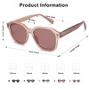 SOJOS Classic Square Sunglasses for Men Women Retro Trendy Shades