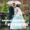 Hestya 2 Pcs Clear Umbrella 38.6'' Folding Transparent Umbrella Windproof