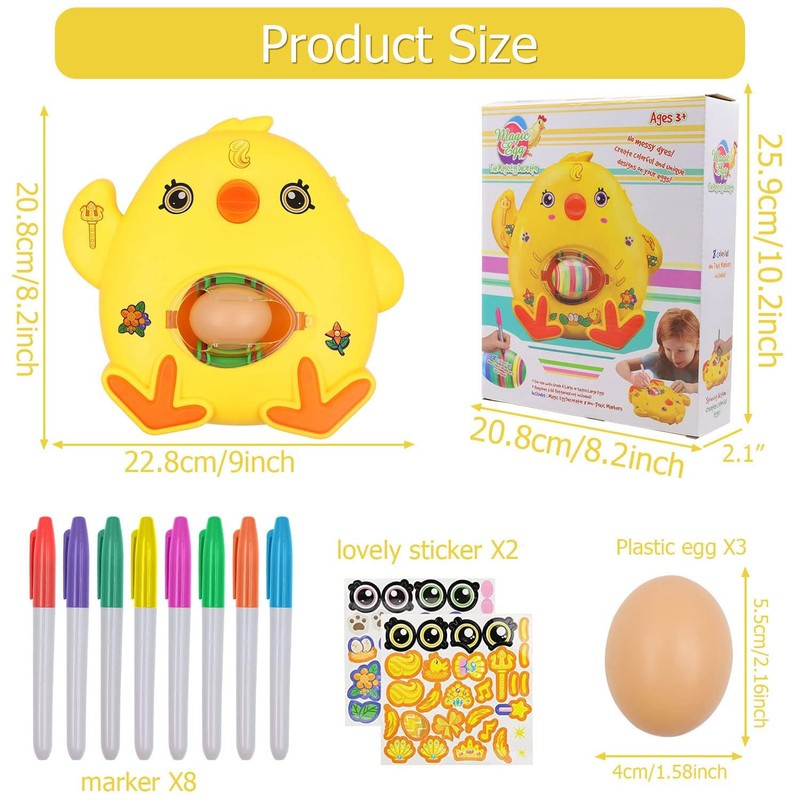 Abnaok DIY Easter Egg Decoration, Easter Eggs Decoration Set, Easter