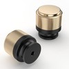 Amerdeco 10 Pack Champagne Bronze Black Knurled Cabinet Knobs Kitchen