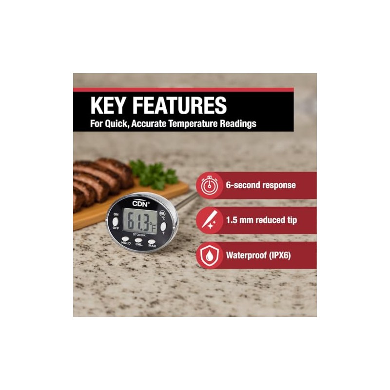 CDN DTQ450X Digital ProAccurate Quick-Read Thermometer-NSF Certified