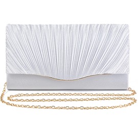 SUNSPOT 3-Way Party Bag, Clutch Bag, 3-Way Wedding Handbag, Women's, Formal Evening Bag, Popular, Large, Fashion, Weddings, After-parties, Receptions.., Silver