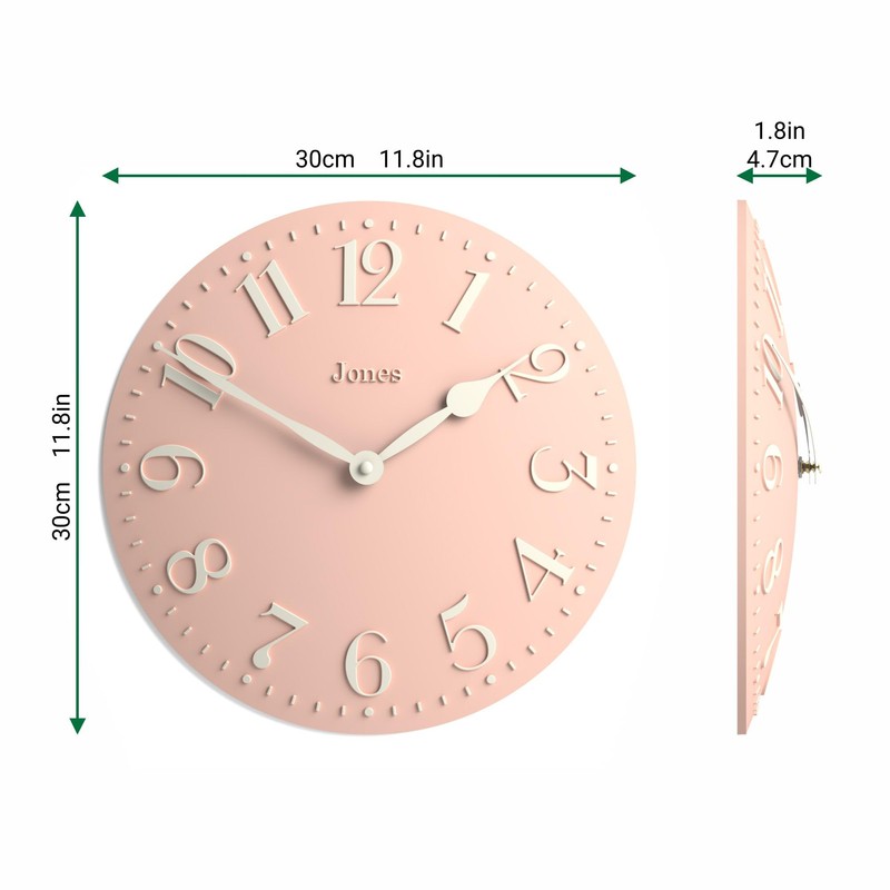 Jones Clocks® Betty wall clock | Modern convex clock |