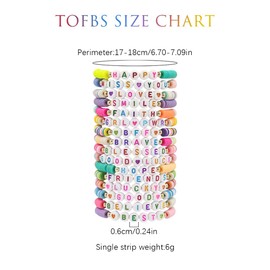 TOFBS Friendship Bracelets TS Bracelet Set Colourful Bracelets Set Friendship Bracelet Kit Jewellery Bangle Bracelet for Fans Girls Girlfriend Gifts, Soft ceramic