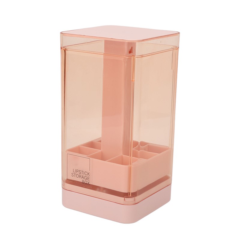 Lipstick Holder Auto Lifting Dustproof Large Capacity Transparent Window Lipstick