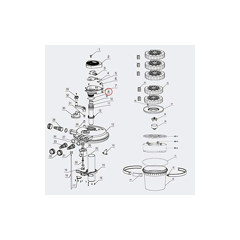 SunSun CPF Series Pressure Pond Filter Fixing for O-Ring Pond