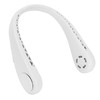 White Adjustable Hanging Neck Electric Fan Bladeless Portable USB Charging