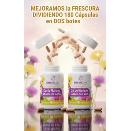 Suplemento Cápsula Enhancing Life Cardo Mariano Diente Leon 600mg