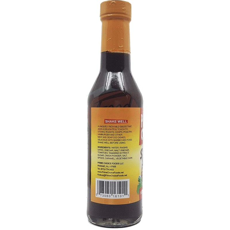 Prime Choice steak sauce in 9.6-ounce glass bottle x 2