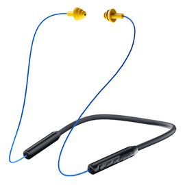 MIPEACE Bluetooth Earplug Headphones, Neckband Wireless Earbuds earplugs-29db Noise Reduction isolating in-Ear earplug Earphones and Controls,IPX5 sweatproof,19+Hour Battery(Blue)