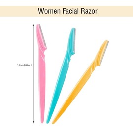 Goodbuy Set de 6 Perfiladores, Maquinilla de Afeitar Ceja Afeitadora con Cubierta de Precisión para Mujer (6 Piezas)