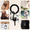 Wrist Coil ID Badge Holder with Multitool Aluminum Carabiner Clip,Stretchable