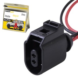 PARSUPPRO 2-Pin&2-Wire Loom ABS Wheel Speed Sensor Pigtail Plug Wiring Harness Connector for Golf MK5 MK6 for Passat B6 for Polo for Tiguan for Jetta A4 Q3 for Seat Altea for Toledo Replace 6E0973702