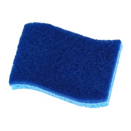 Superio Non-Scratch Cellulose Sponge Kitchen Scrub Sponges with Scouring Pad Set, Good for Non-Stick Cookware Frying Pan, Pot, Counter Top, Sink Scrubbing, Kitchen Scrubbers, Pack of 1, Blue