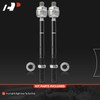 A-Premium 2 x Front Inner Tie Rod Ends, Compatible with