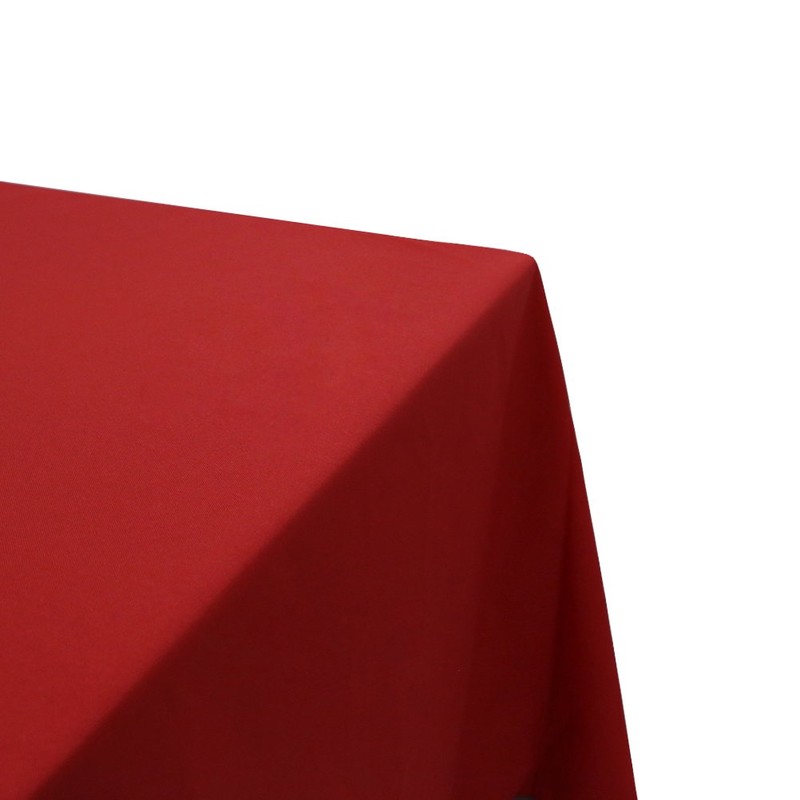 TRLYC Polyester Tablecloth - 72X72 Red Square Tablecloth Overlay 100%