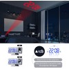 Hsthe Sea Projection alarm clock for bedroom, digital alarm clock