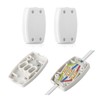 2 Pcs 3 Terminal Electrical Junction Box 13A 250V Flex
